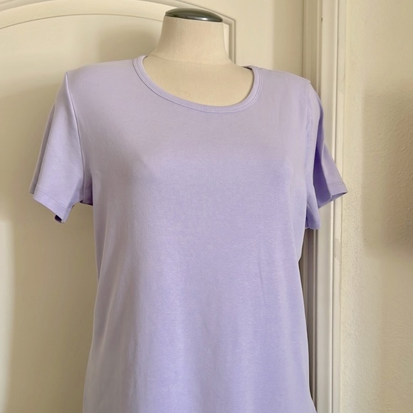 Lands’ End / 100% Cotton / Lavender T~Shirt - Picture 7 of 7